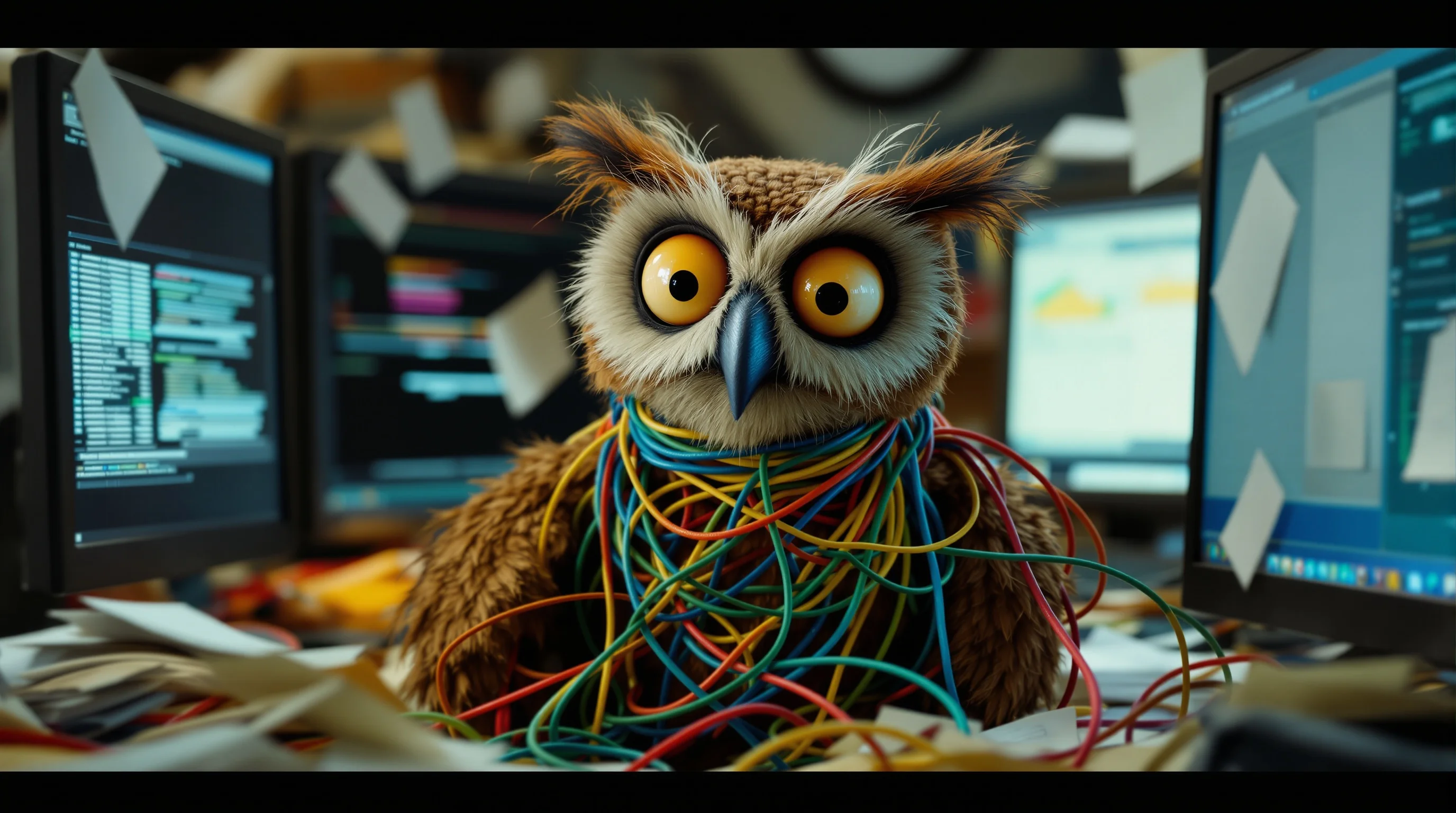 Puppet tangled in data